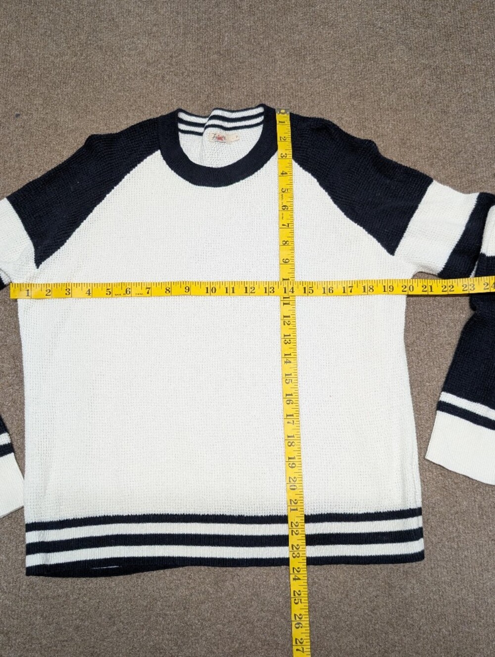FAHERTY Women's Throwback Stripe Sweater (Large) - Picture 9 of 9